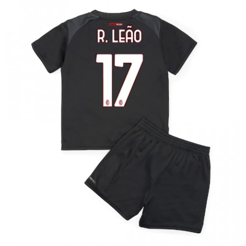 Dres AC Milan Rafael Leao #17 Domaci za djecu 2022-23 Kratak Rukav (+ kratke hlače)